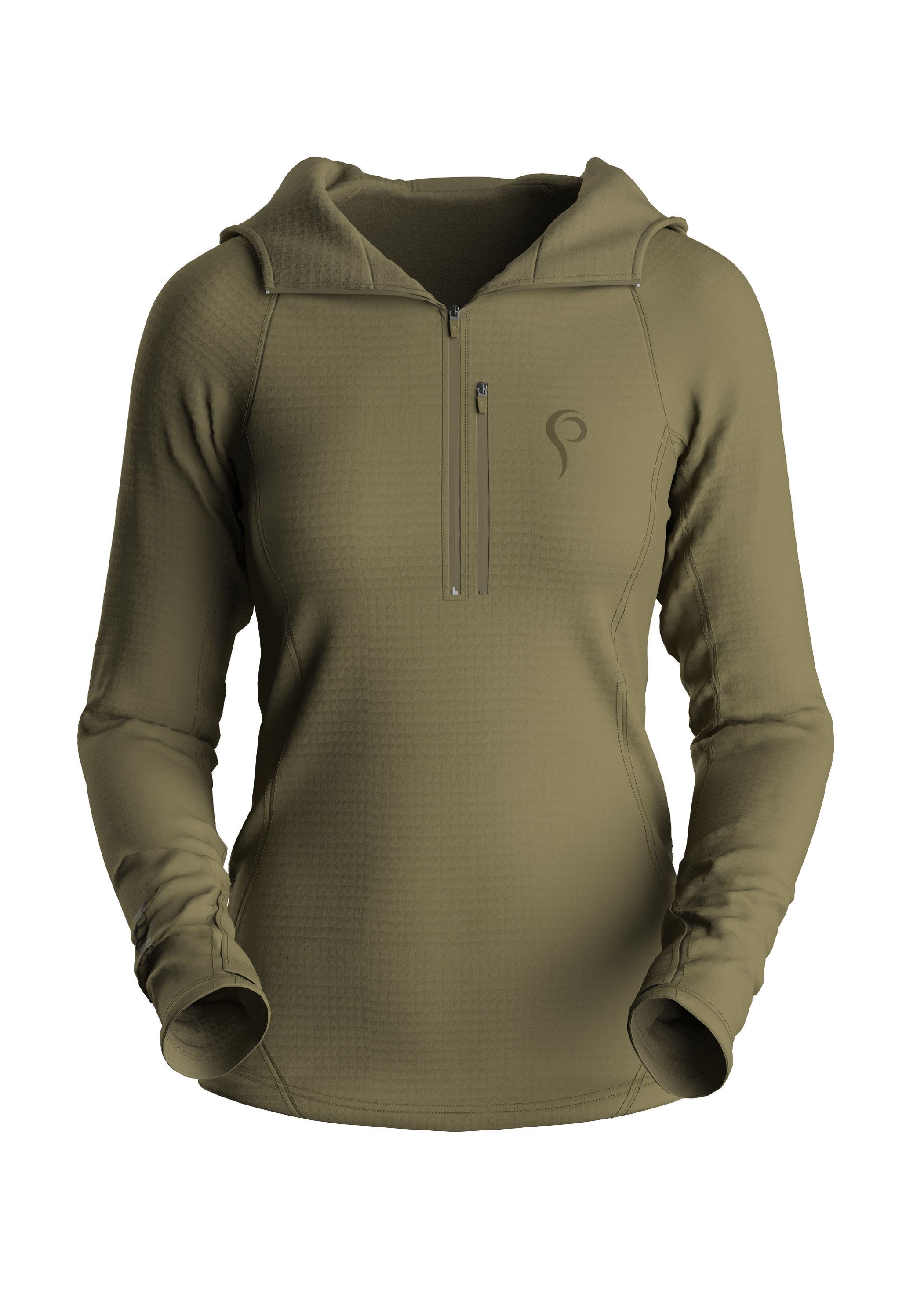 Tintri Grid-Fleece Hooded 1/2 Zip