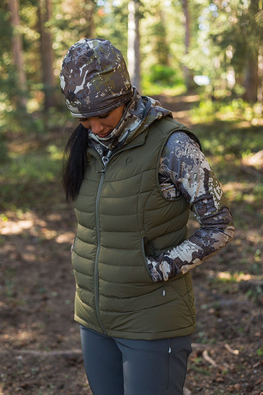 Prois Callaid Super Down Explorer Jacke – Wasserabweisende Daunenjacke Mit Kapuze Für Damen, Camouflage
