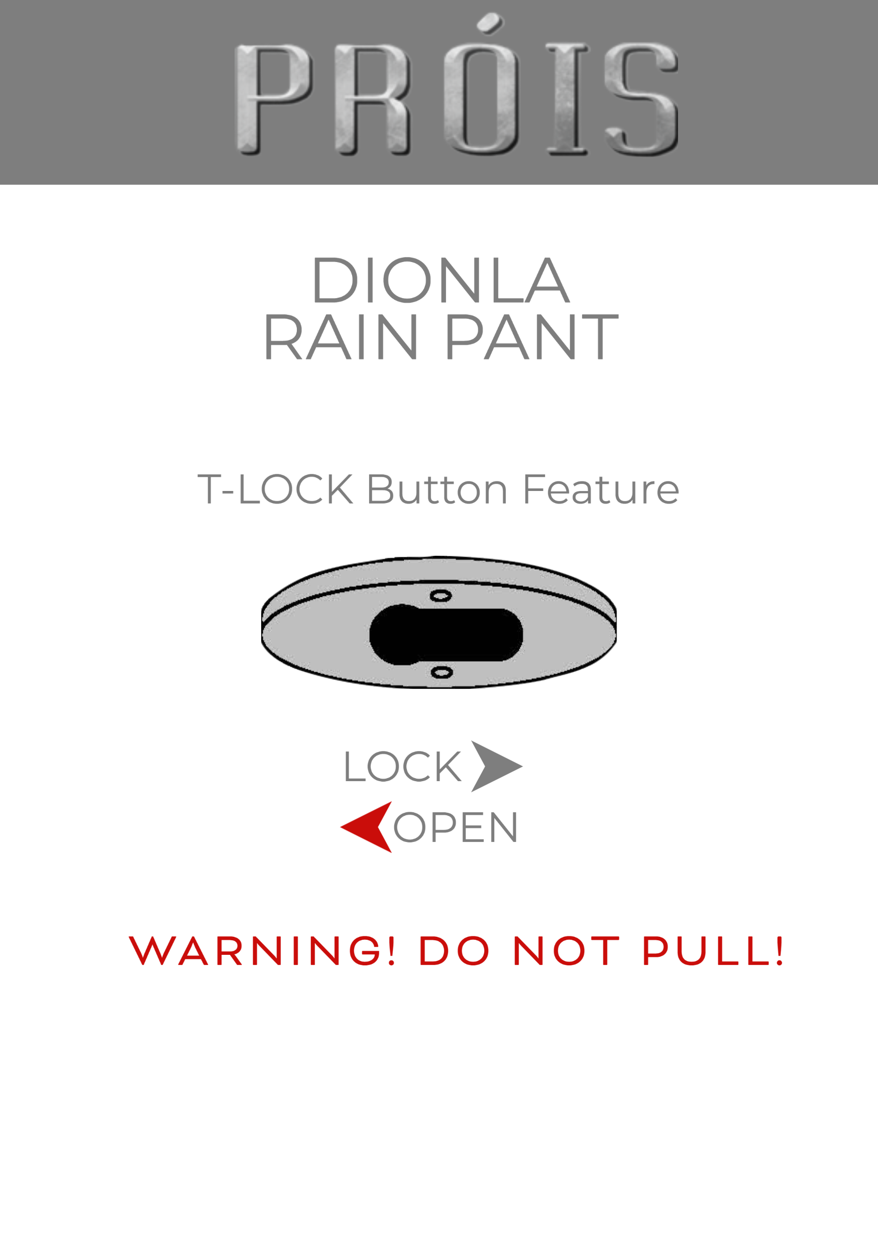 Dionla 3L Waterproof Pant